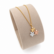 Collana con ciondolo - 18 carati Oro giallo, Oro rosa, Oro bianco - Made in Italy - Handmade