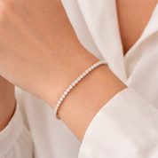 Bracciale - 18 carati Oro rosa - 2.80ct. tw. Diamante (Naturale)