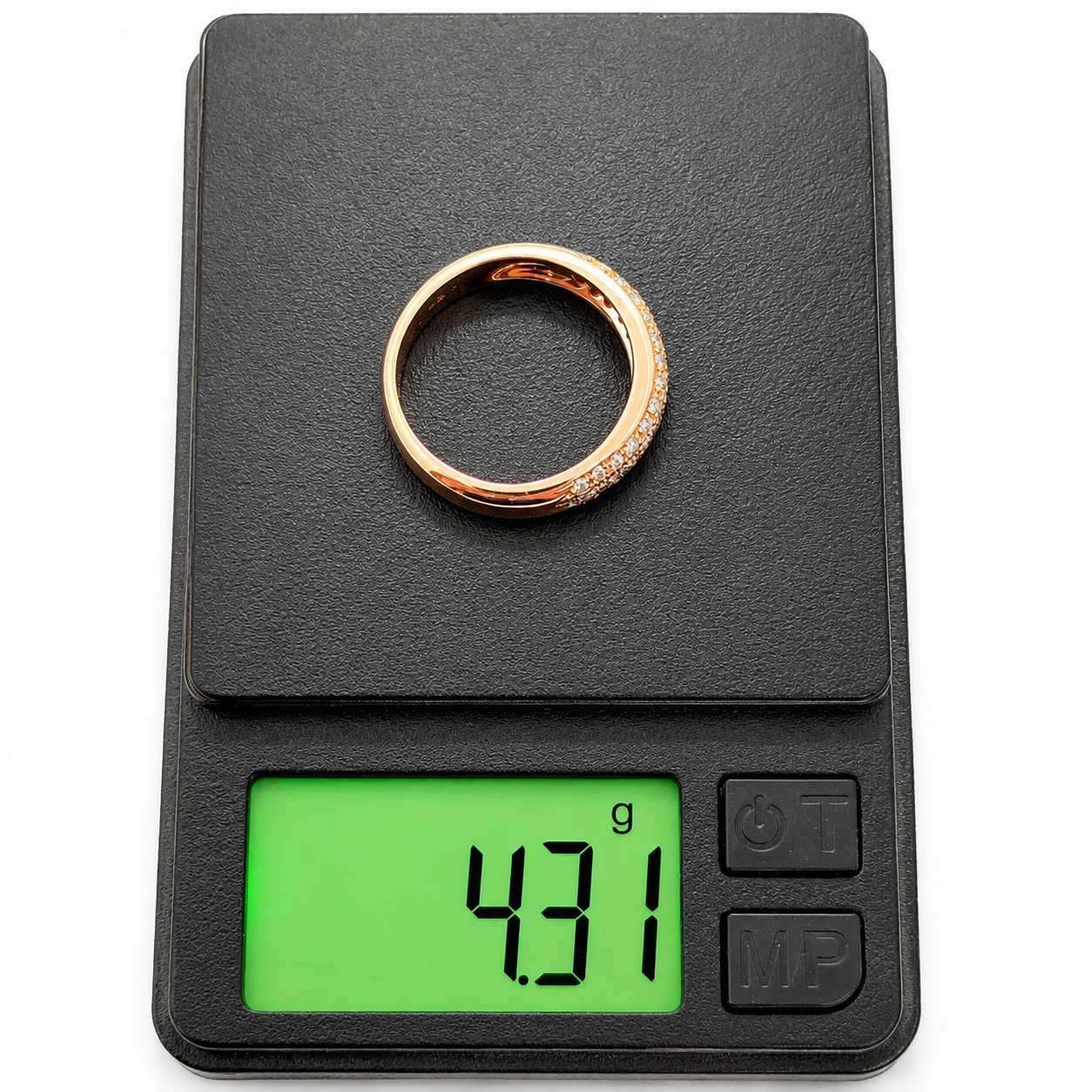 Anello - 18 carati Oro rosa - 0.43ct. tw. Diamante (Naturale) - Made in Italy - Handmade