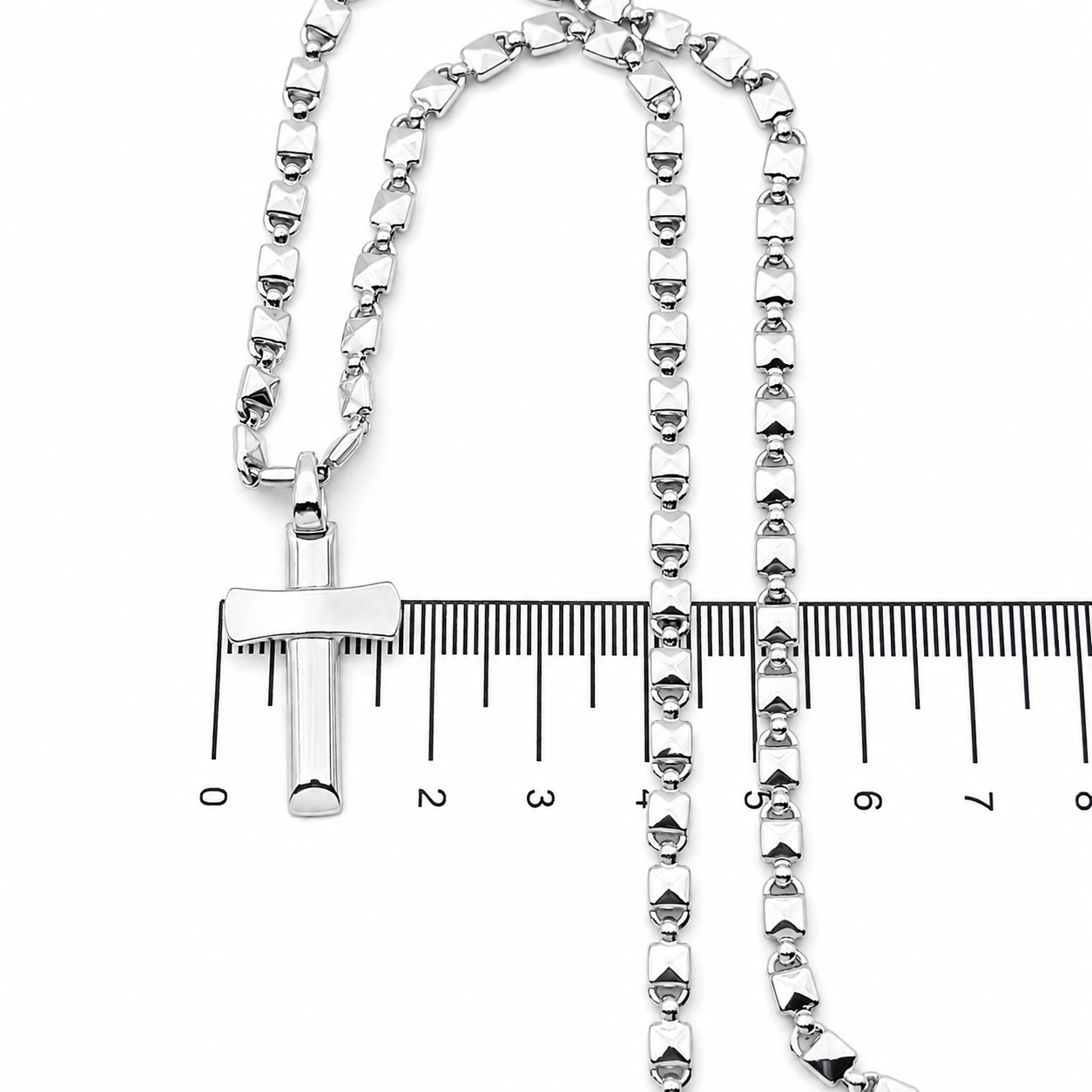 Collana con ciondolo - 18 carati Oro bianco - Made in Italy - Handmade