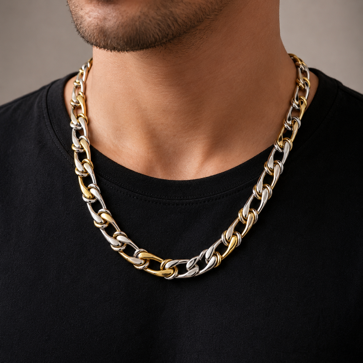 Collana - 18 carati Oro giallo, Oro bianco - Made in Italy - Handmade