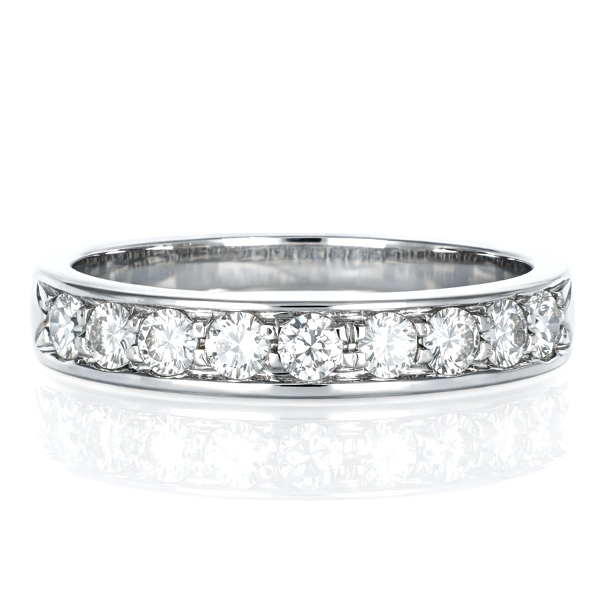 Anello - 18 carati Oro bianco - 0.54ct. tw. Diamante (Naturale)