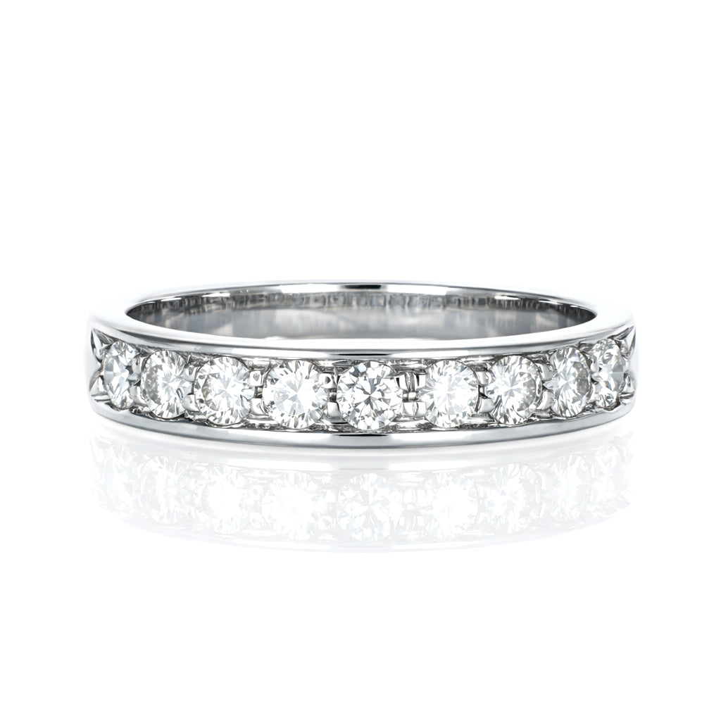 Anello - 18 carati Oro bianco - 0.54ct. tw. Diamante (Naturale)
