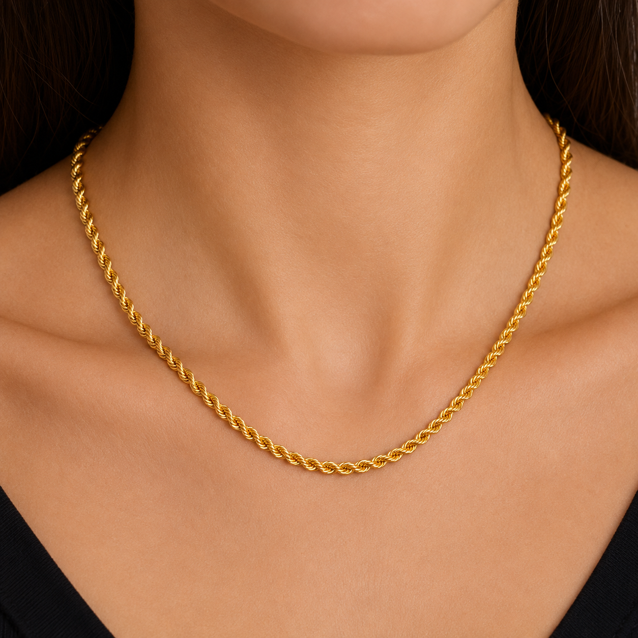 Collana - 18 carati Oro giallo - Made in Italy - Handmade