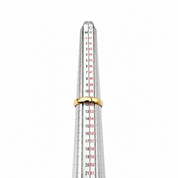 Anello - 18 carati Oro giallo, Oro bianco - 0.26ct. tw. Rubino - Diamante - Made in Italy - HandMade