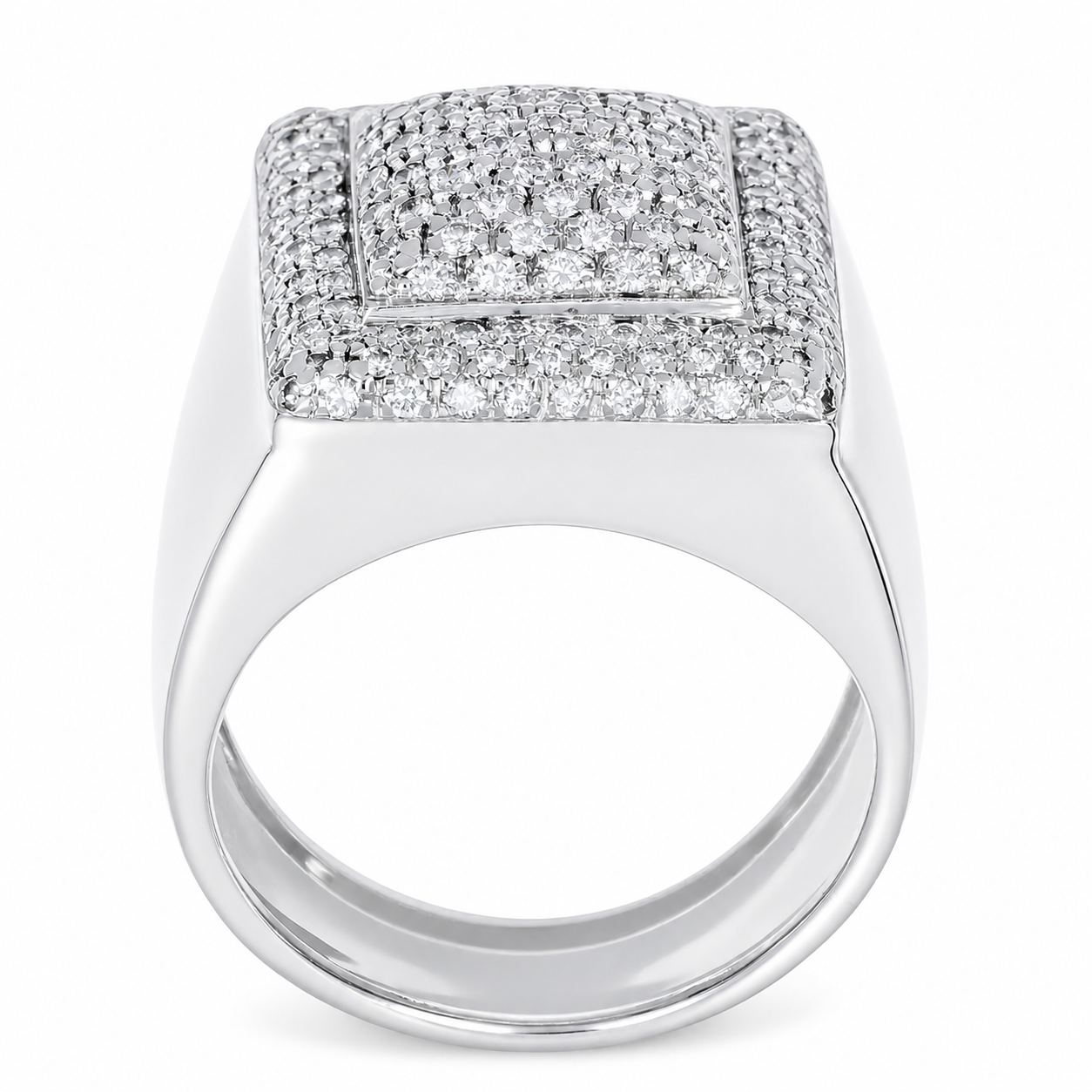 Anello - 18 carati Oro bianco - 1.08ct. tw. Diamante (Naturale) - Made in Italy - Handmade