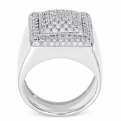 Anello - 18 carati Oro bianco - 1.08ct. tw. Diamante (Naturale) - Made in Italy - Handmade