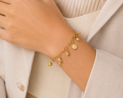 Bracciale - 18 carati Oro giallo - Made in Italy - Handmade