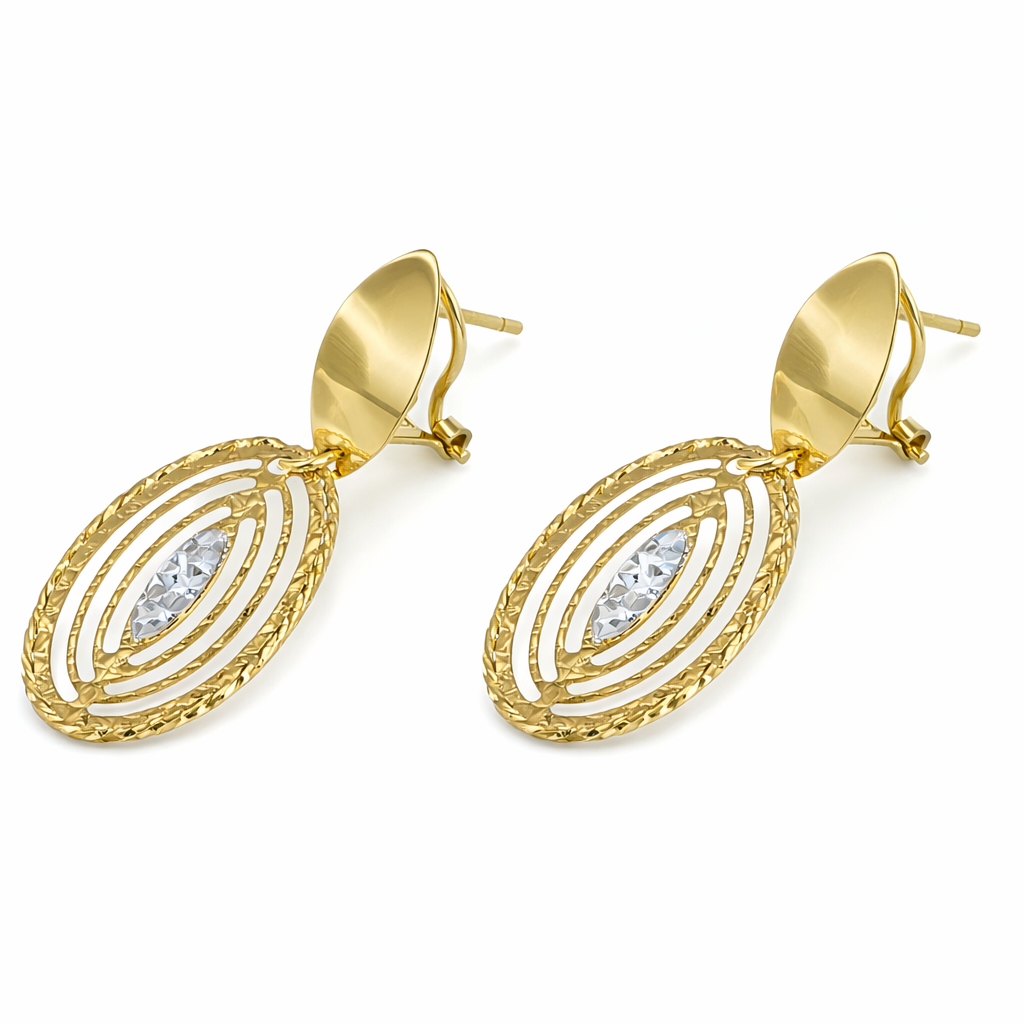 Orecchini - 18 carati Oro giallo, Oro bianco