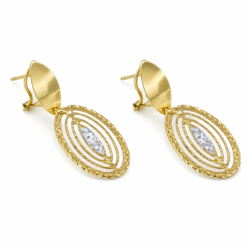 Orecchini - 18 carati Oro giallo, Oro bianco