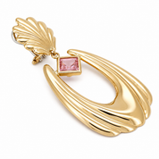 Orecchini - 18 carati Oro giallo - 4.00ct. tw. Quarzo - Made in Italy - Handmade