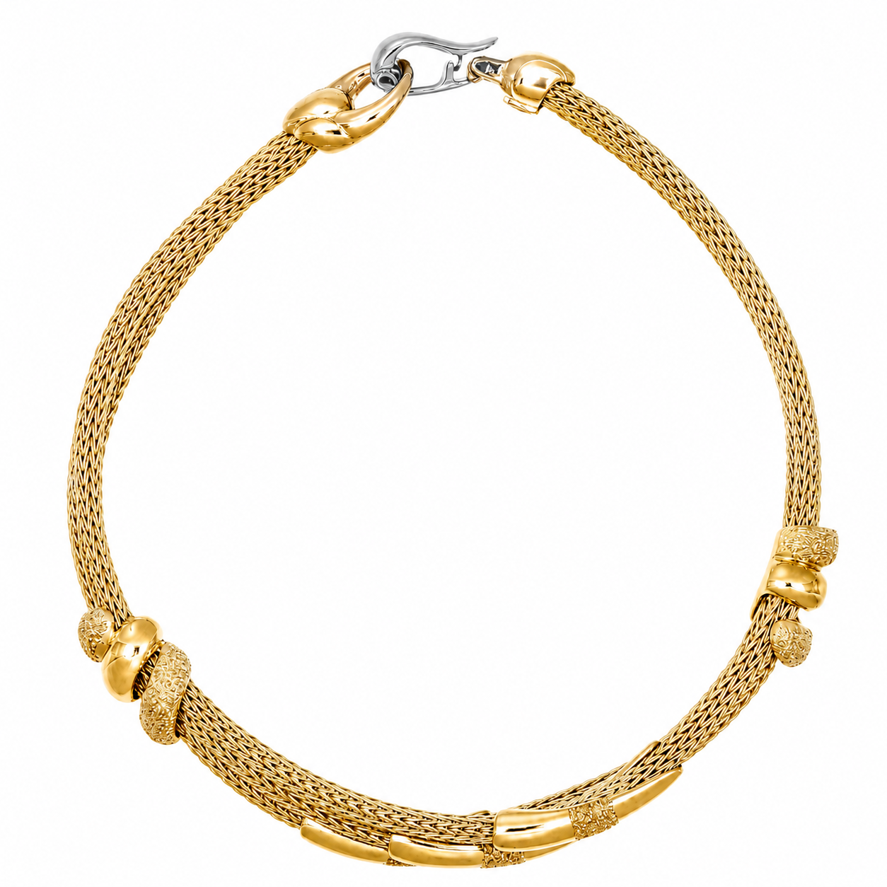 Bracciale - 18 carati Oro giallo, Oro bianco - Handmade - Made in Italy