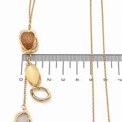 Collana in Oro giallo, Oro rosa, Oro bianco 18 carati