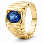 Anello - 18 carati Oro giallo - 1.80ct. tw. Zaffiro