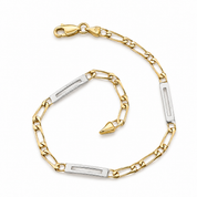 Bracciale - 18 carati Oro giallo, Oro bianco - Handmade - Made in Italy