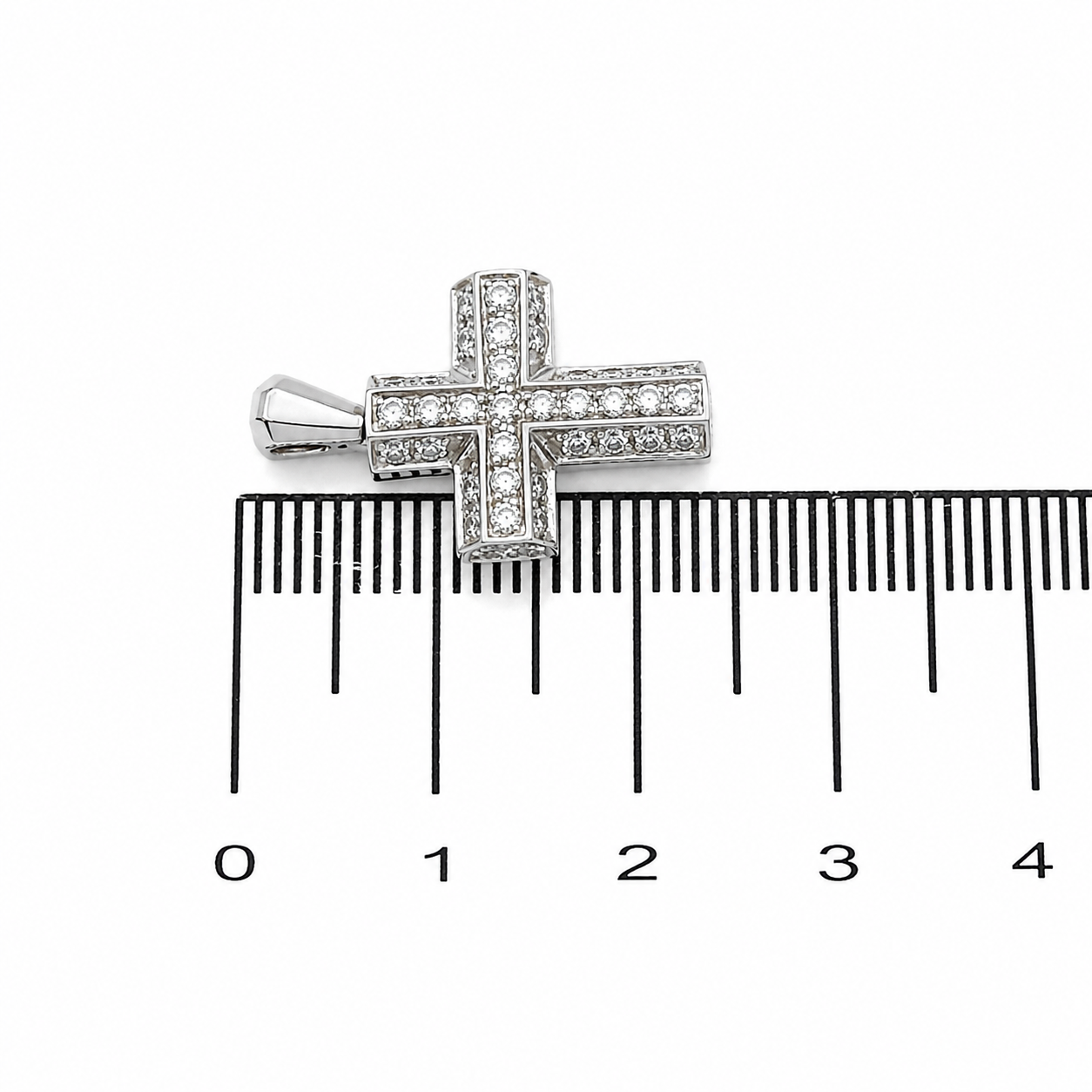 Ciondolo - 18 carati Oro bianco - 0.675ct. tw. Diamante (Naturale) - Made in Italy - Handmade
