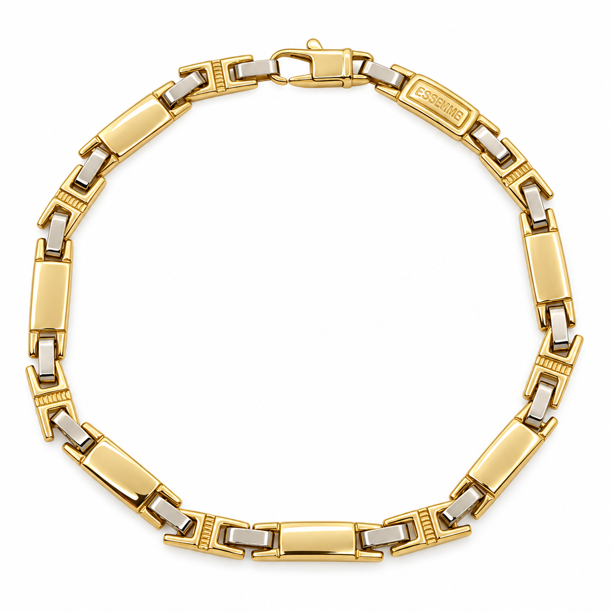 Bracelet - 18k Yellow gold, White gold - Handmade