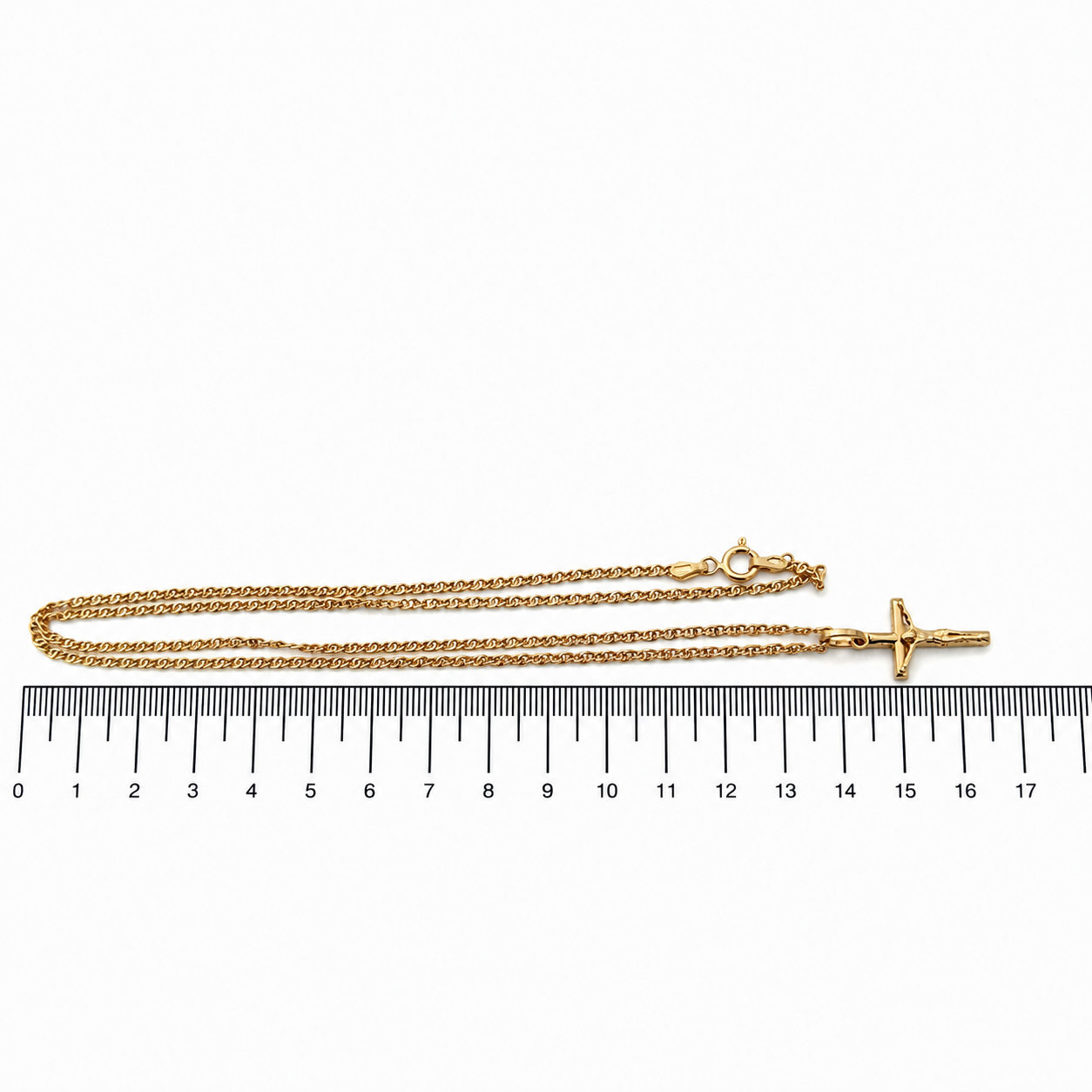 Collana con ciondolo - 18 carati Oro giallo - Made in Italy - Handmade