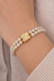 Bracciale - 18 carati Oro bianco, Oro giallo - 0.11ct. tw. Diamante (Naturale)