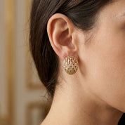 Orecchini - 18 carati Oro giallo, Oro bianco - Made in Italy - Handmade