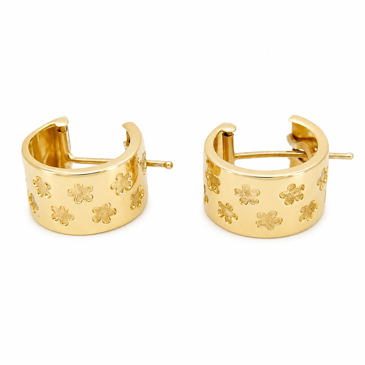 Orecchini - 18 carati Oro giallo - Made in Italy - Handmade