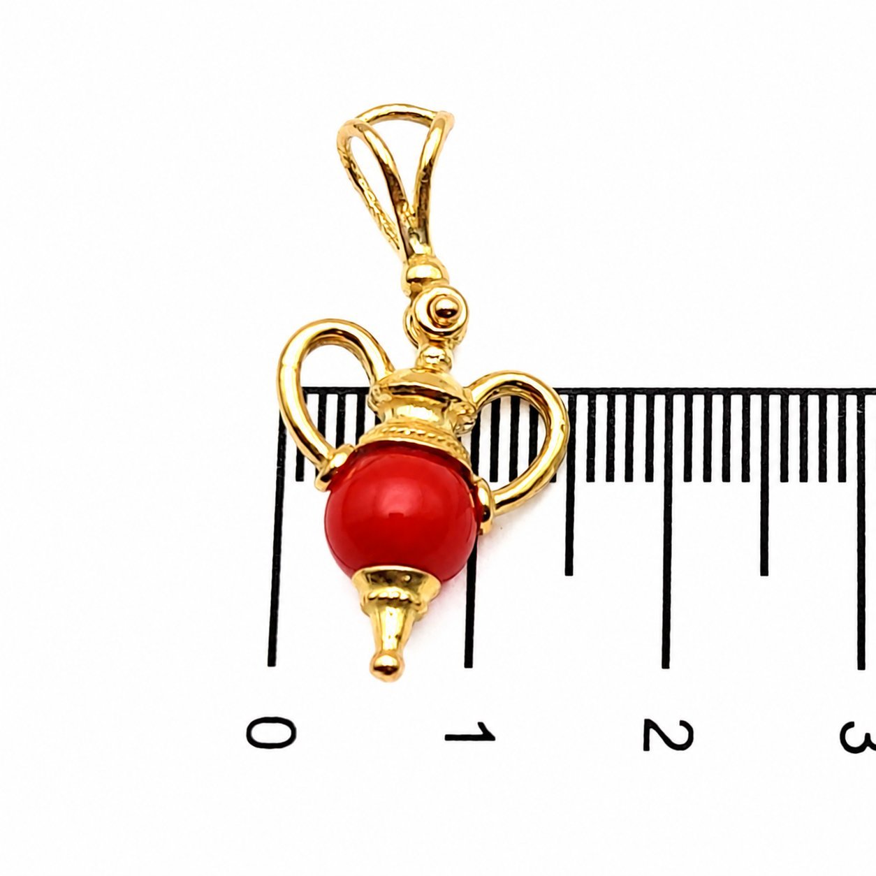 Ciondolo - 18 carati Oro giallo - Made in Italy - Handmade