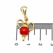 Ciondolo - 18 carati Oro giallo - Made in Italy - Handmade