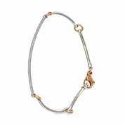 Bracciale - 18 carati Oro bianco, Oro rosa Diamante (Naturale)