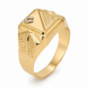 Anello - 18 carati Oro bianco, Oro giallo - Made in Italy - Handmade