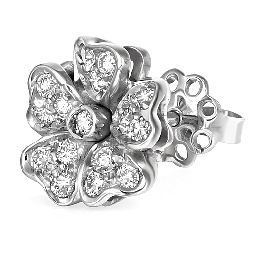 Orecchini - 18 carati Oro bianco - 0.64ct. tw. Diamante