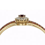 Bracciale - 9 kt Oro giallo - 1.99ct. tw. Rubino - Diamante