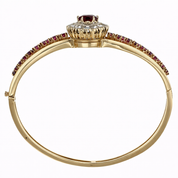 Bracciale - 9 kt Oro giallo - 1.99ct. tw. Rubino - Diamante