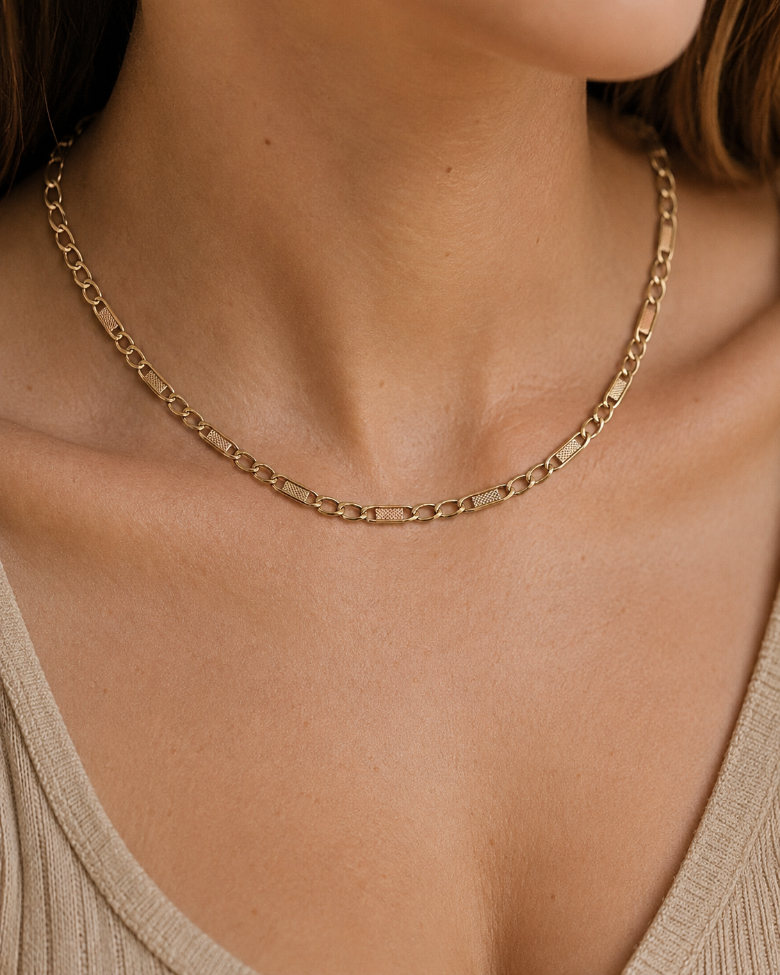 Collana - 18 carati Oro giallo, Oro bianco, Oro rosa - Made in Italy - Handmade