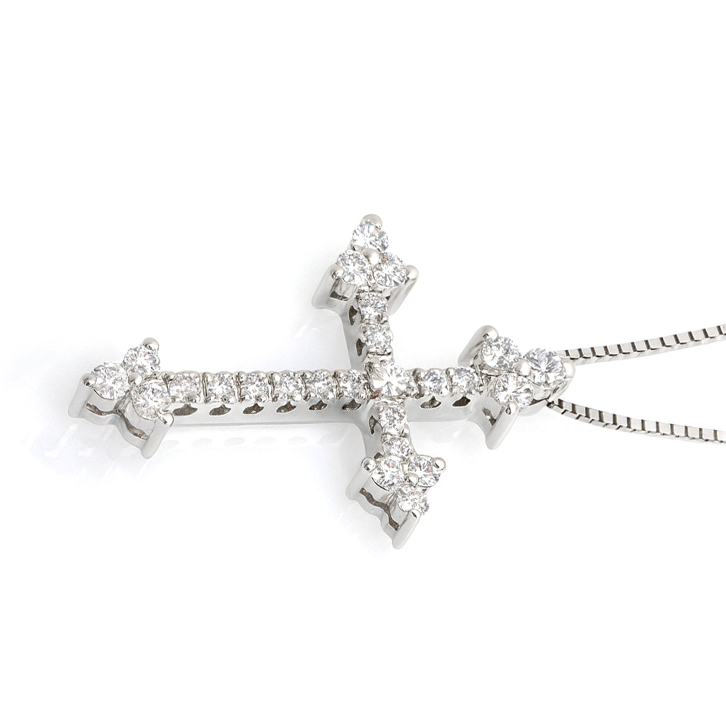 Collana con ciondolo - 18 carati Oro bianco - 0.32ct. tw. Diamante (Naturale)