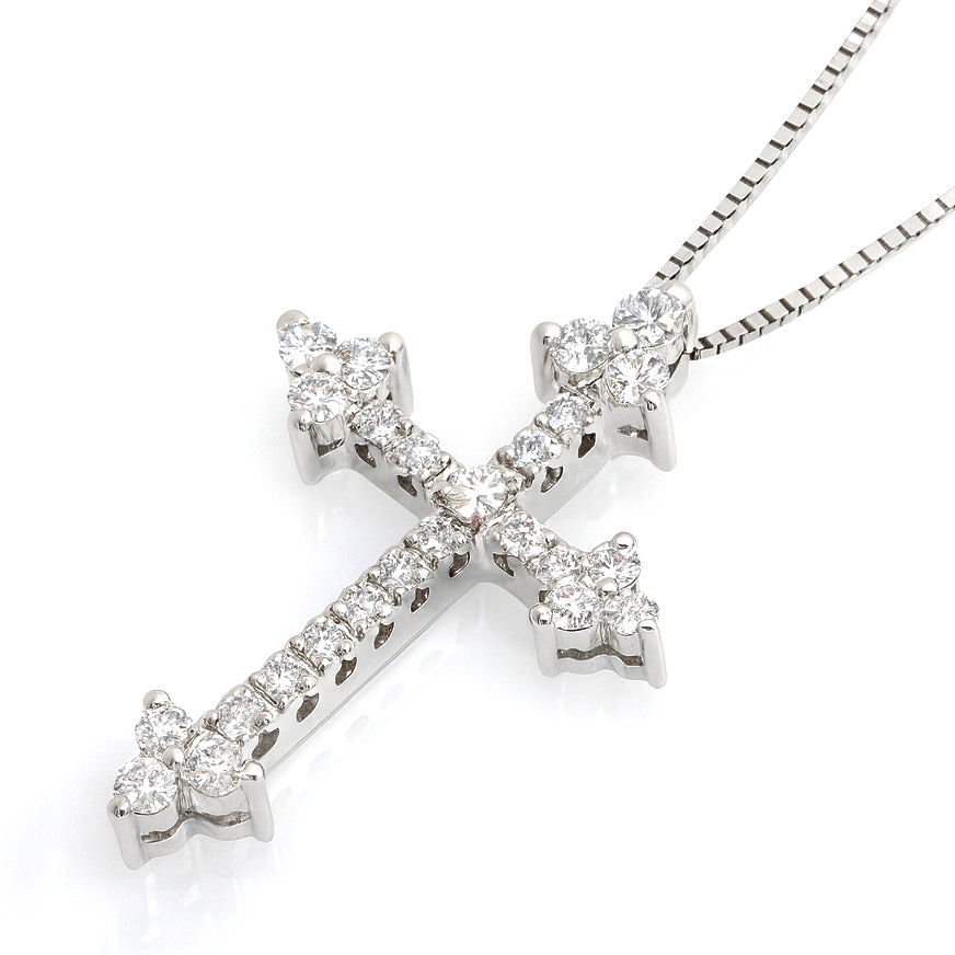 Collana con ciondolo - 18 carati Oro bianco - 0.32ct. tw. Diamante (Naturale)