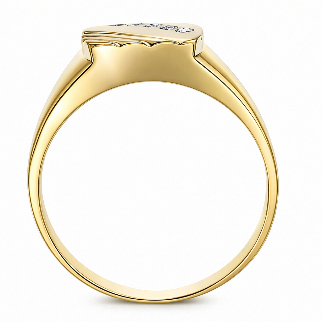 Anello oro giallo 18 carati con diamanti