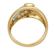 Anello - 18 carati Oro bianco, Oro giallo - 0.33ct. tw. Zaffiro - Diamante - Made in Italy - Handmade