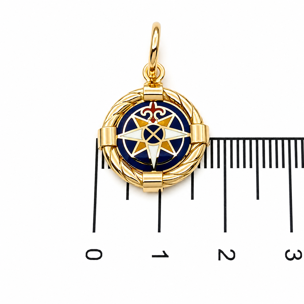 Ciondolo - 18 carati Oro giallo - Made in Italy - Handmade