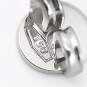 Orecchini - 18 carati Oro bianco - 0.08ct. tw. Diamante (Naturale) - Made in Italy - Handmade