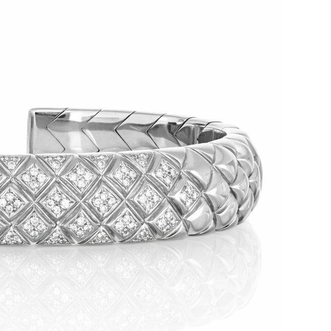 Bracciale - 18 carati Oro bianco - 1.00ct. tw. Diamante (Naturale)