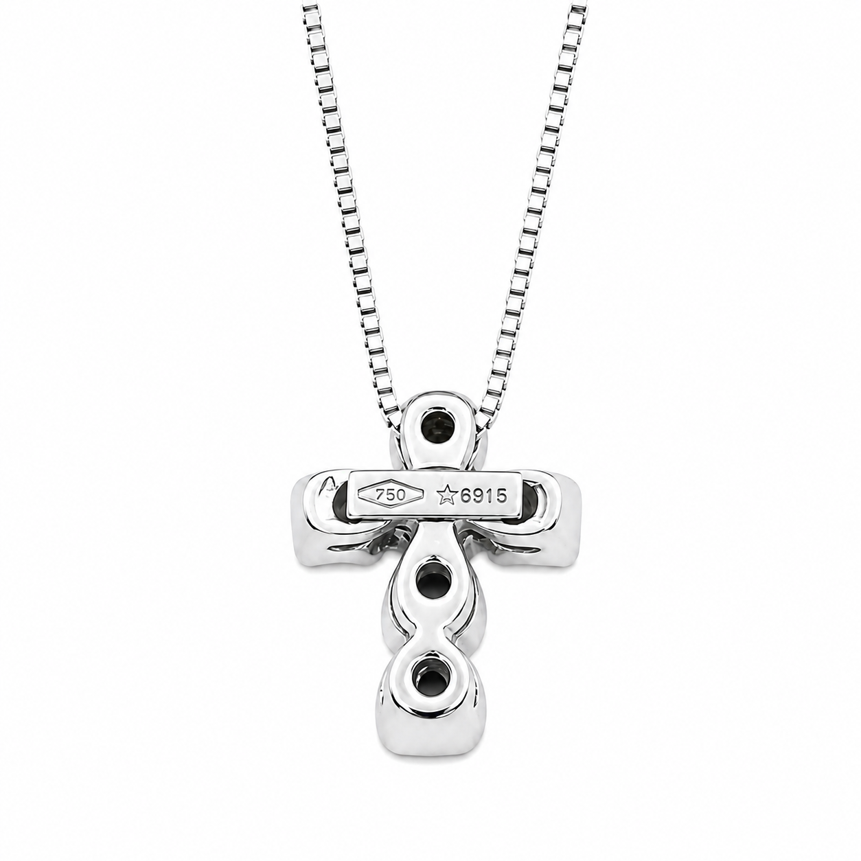 Collana con ciondolo - 18 carati Oro bianco - 0.78ct. tw. Rubino - Made in Italy