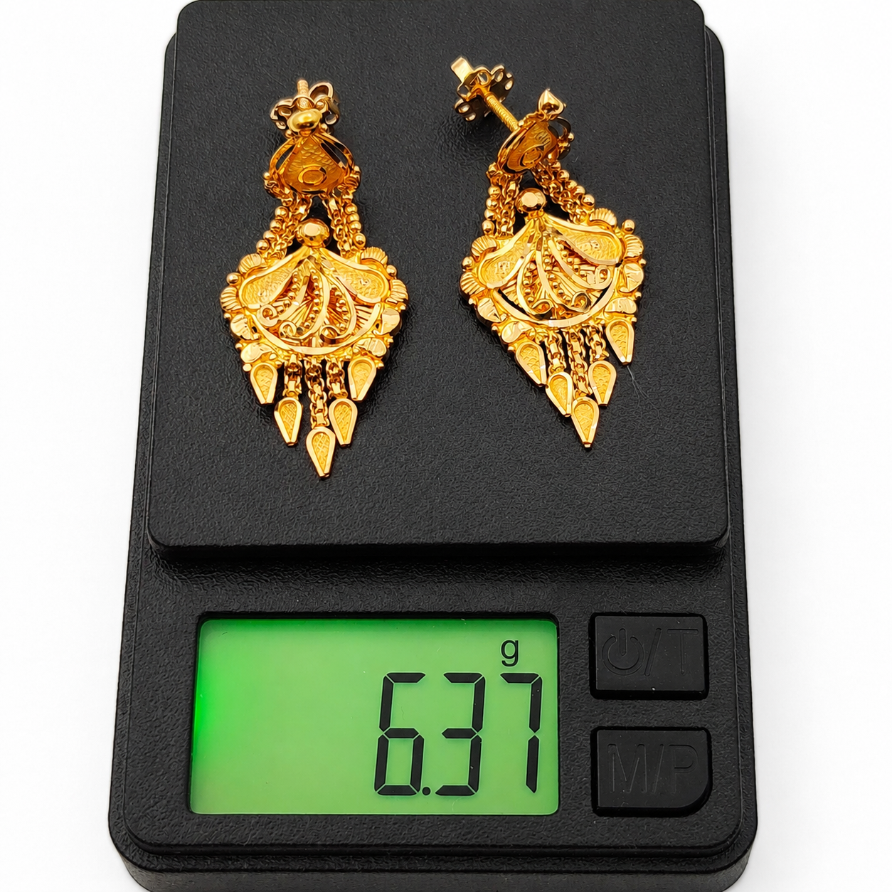 Orecchini - 22 carati Oro giallo - Made inItaly - Handmade