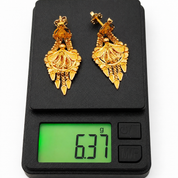 Orecchini - 22 carati Oro giallo - Made inItaly - Handmade