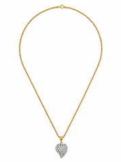 Collana con ciondolo - 18 carati Oro bianco, Oro giallo - 0.675ct. tw. Diamante (Naturale)