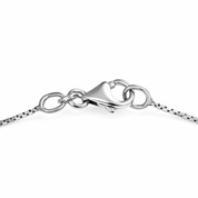 Collana con ciondolo - 18 carati Oro bianco - 0.86ct. tw. Zaffiro - Diamante