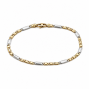 Bracciale - 18 carati Oro giallo, Oro bianco - Handmade - Made in Italy