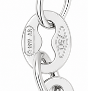 Collana con ciondolo - 18 carati Oro bianco - 0.32ct. tw. Rubino - Made in Italy - Handmade