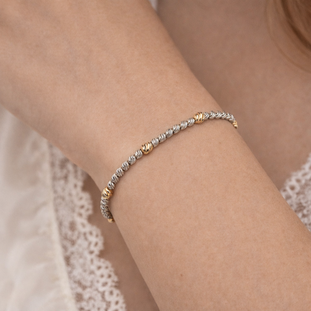 Bracciale - 18 carati Oro bianco, Oro giallo