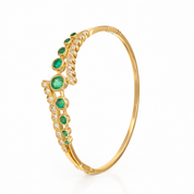 Bracciale - 18 carati Oro giallo - 1.85ct. tw. Smeraldo - Diamante