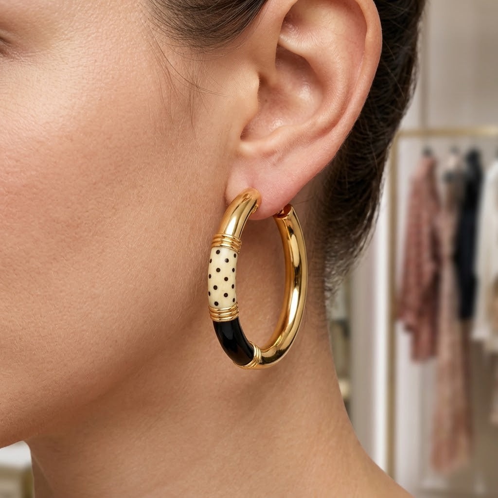 Earrings - 18-karat yellow gold - Made in Italy
